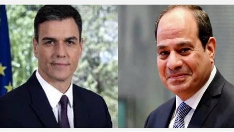 السيسي ورئيس الحكومة الإسبانية