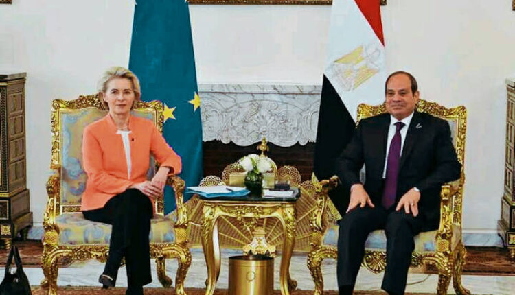 الرئيس عبد الفتاح السيسي، يستقبل رئيسة المفوضية الأوروبية، أورسولا فون دير لاين